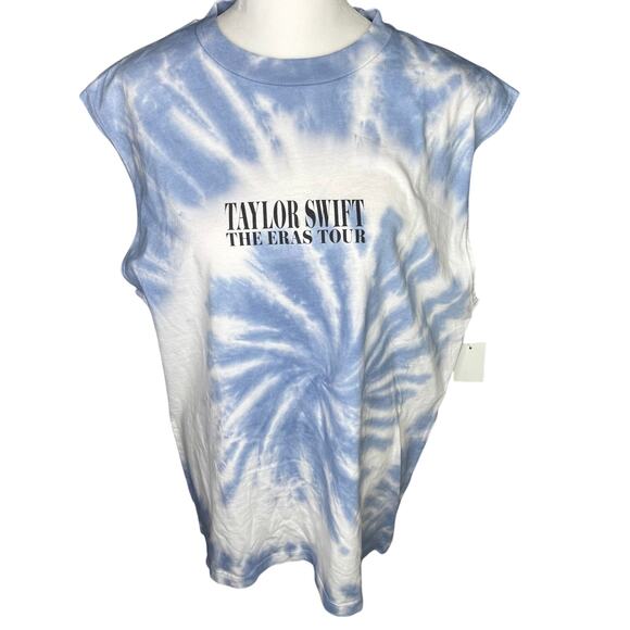 Taylor Swift The Eras Tour Tie Dye Tank Top Blue Size Medium NWT - Picture 5 of 9